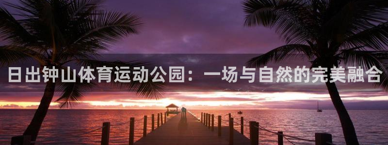 沐鸣体育平台开号链接：日出钟山体育运动公园：一场与自然的完美融合