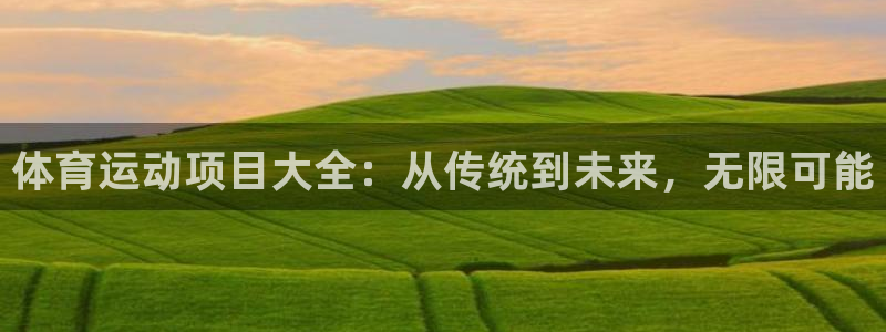 沐鸣网页版地址：体育运动项目大全：从传统到未来，无限可能